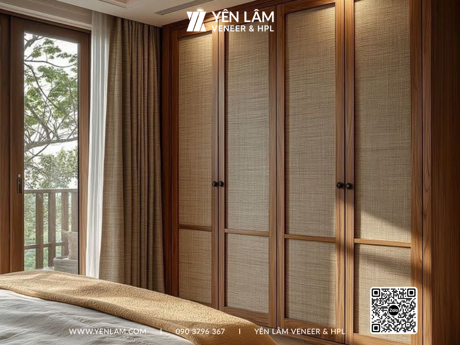 Tủ laminate vân vải