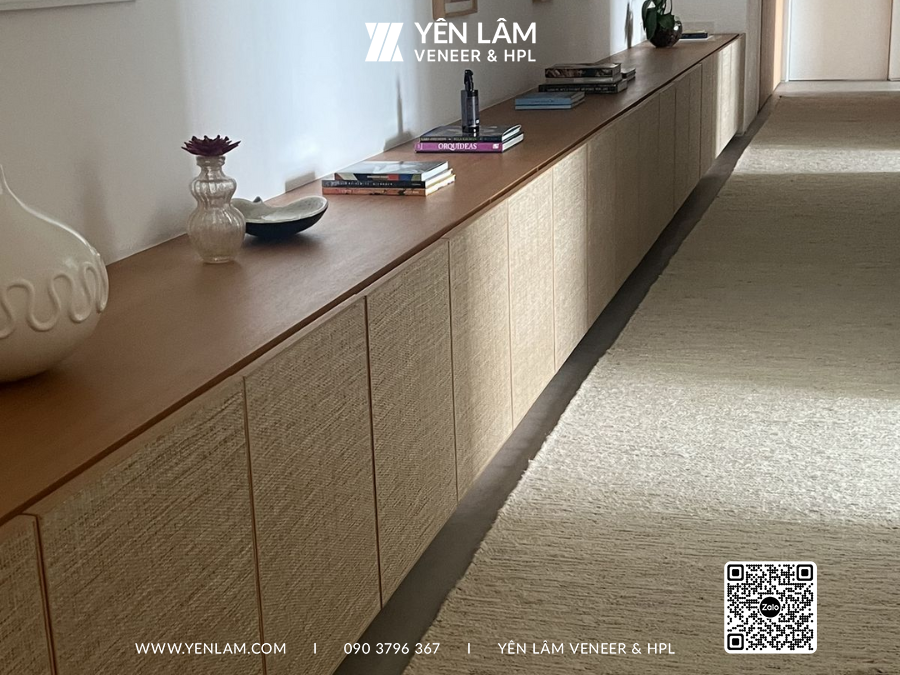 tủ laminate vân vải 1